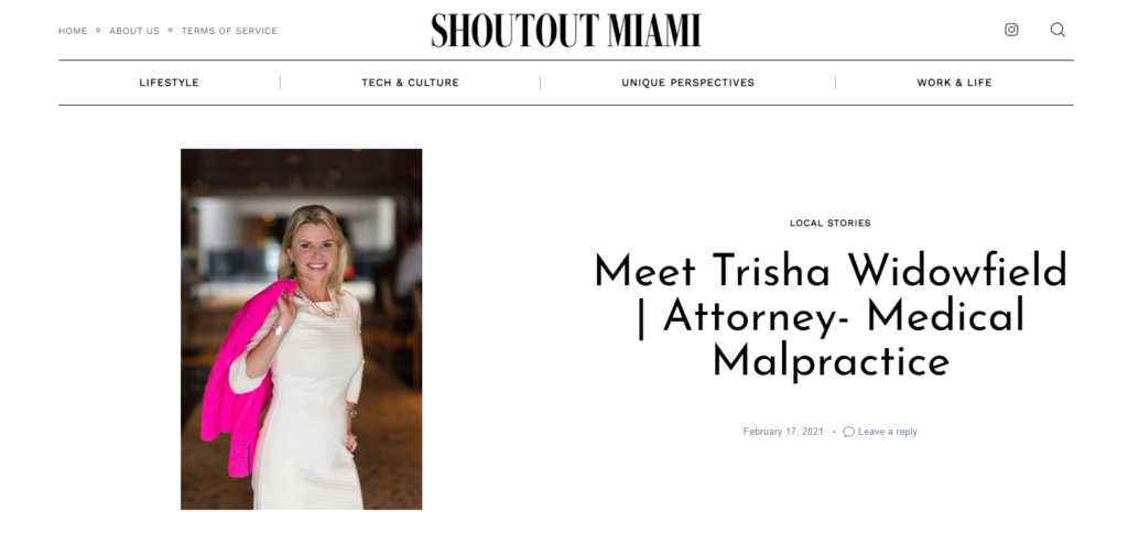 Trisha Windowfield Shoutout Miami